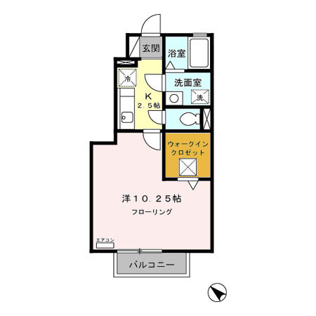 サンクレール Aの間取り