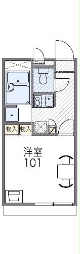 レオパレス橋Ⅱの間取り
