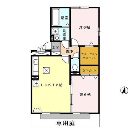 セジュール和幸 Bの間取り