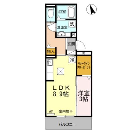 Ｄーｒｏｏｍ桜樹の間取り