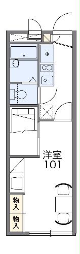 レオパレスラビーネの間取り