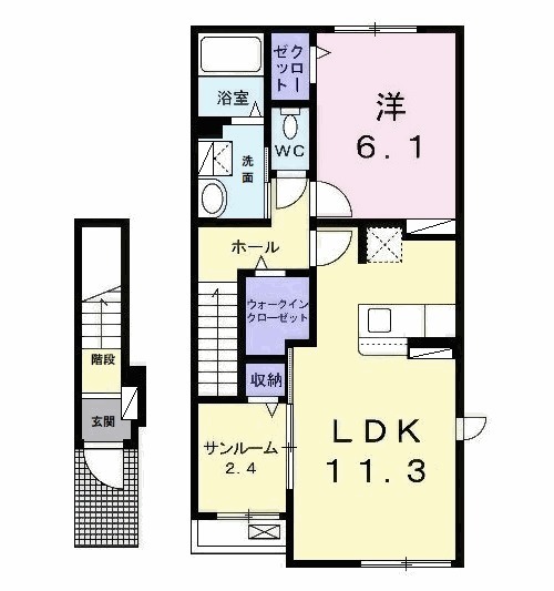 メゾン・ド・ルミエール9の間取り