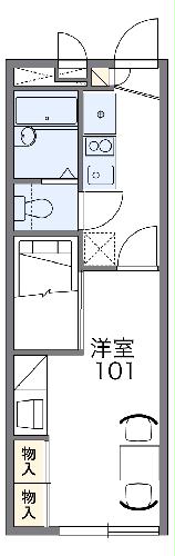 レオパレスプラチナヒルズの間取り