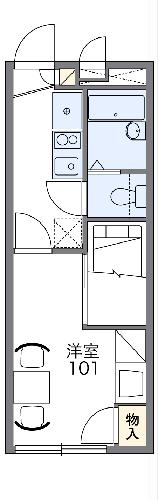 レオパレスヤングフォレストAの間取り