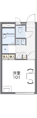 レオパレスヘリオス・204号室の間取り