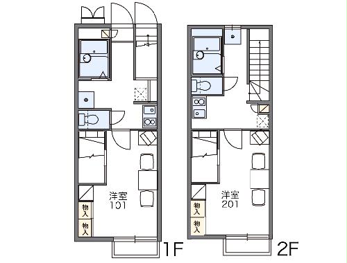 レオパレスゼフィールの間取り
