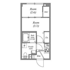 SERENiTE中津の間取り