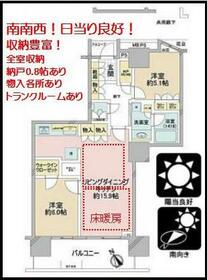 プラウドタワー東雲キャナルコートの間取り