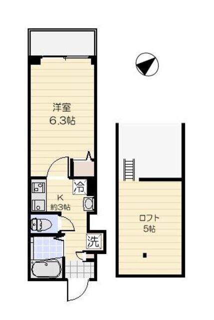 フィオーレ若林の間取り
