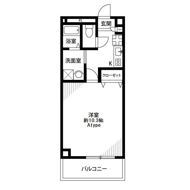 アンプルールフェールＢａｔｅａｕⅠの間取り