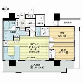 エルザグレース堀江タワーの間取り