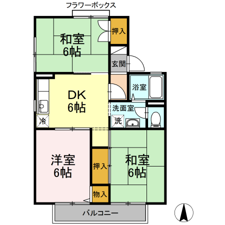 ガーデンホームズの間取り