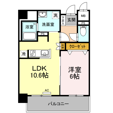 Ｃｈｕｌａ　Ｖｉｓｔａ　Ｃａｓａ　Ｄａｉｄｏの間取り