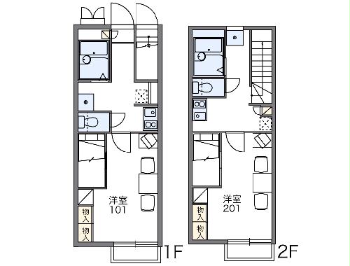 レオパレスBlumenHeimの間取り