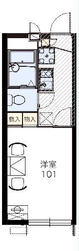 レオパレスI K I 1の間取り