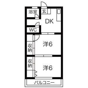 奈良渕ハイツの間取り