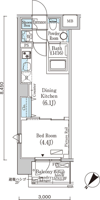 フルハウス赤羽の間取り