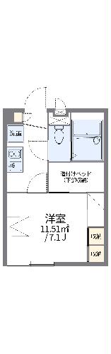 レオパレスマカービルシャナの間取り