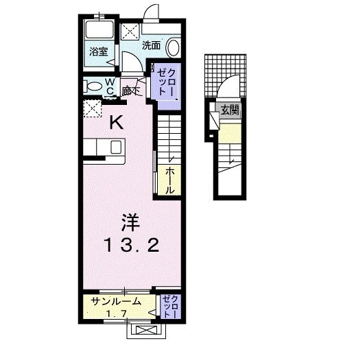 ポポラスⅡの間取り