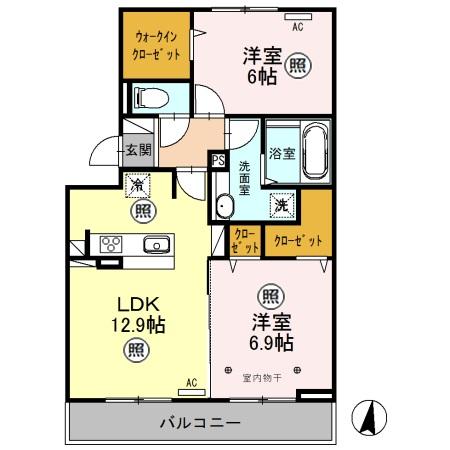 オ・ソレイユの間取り