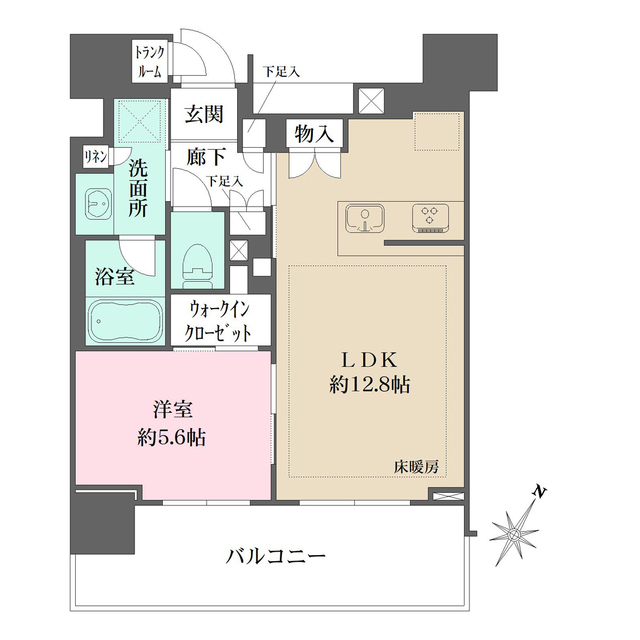 Brillia Tower 有明 MID CROSSの間取り