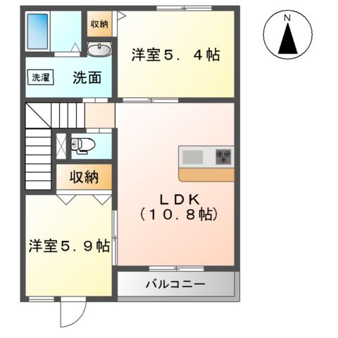 フルール・ド・リスの間取り