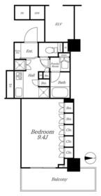 ライオンズタワー上野黒門町の間取り