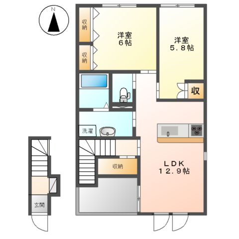 リンダ　カーサの間取り