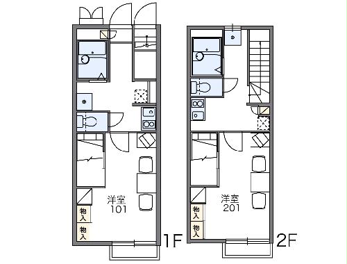 レオパレスリベール Ⅱの間取り