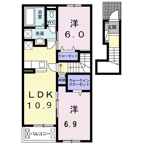 グレイス木津川 Ⅱの間取り