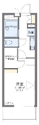 レオパレス笈瀬の間取り