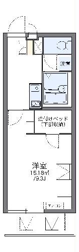 レオパレスレオテクノポリスの間取り