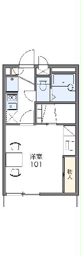 レオパレス屋形原の間取り