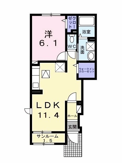 キャンビリーⅠの間取り