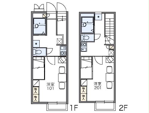 レオパレスSUNRISEの間取り