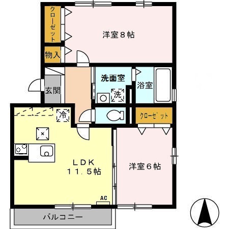 エルドラード清水の間取り