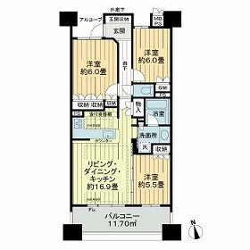 ライオンズガーデン東別院の間取り