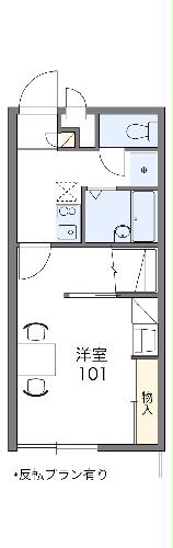 レオパレス新町の間取り