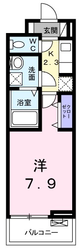 プラム・アズール・03040号室の間取り