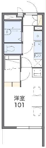レオパレストルネード 舞阪の間取り