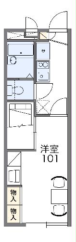 レオパレスフェリシア室町Bの間取り