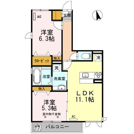 ヴィラ グレンディールの間取り