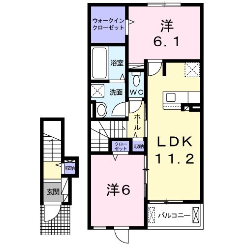 エスポワール旭台の間取り