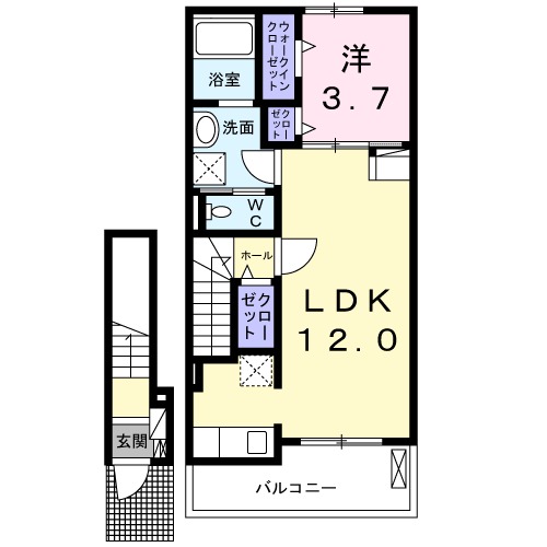 コントレイル Aの間取り