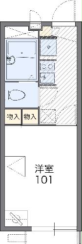 レオパレスカメリアⅢの間取り