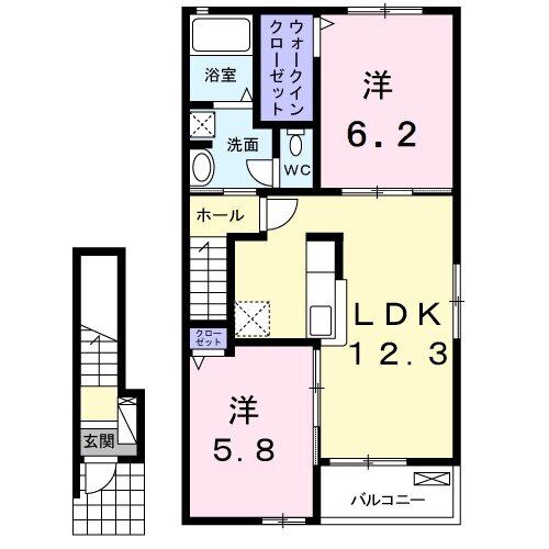 オリーブBの間取り