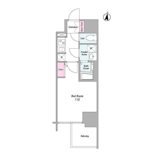コンフォリア・リヴ新大阪WESTの間取り