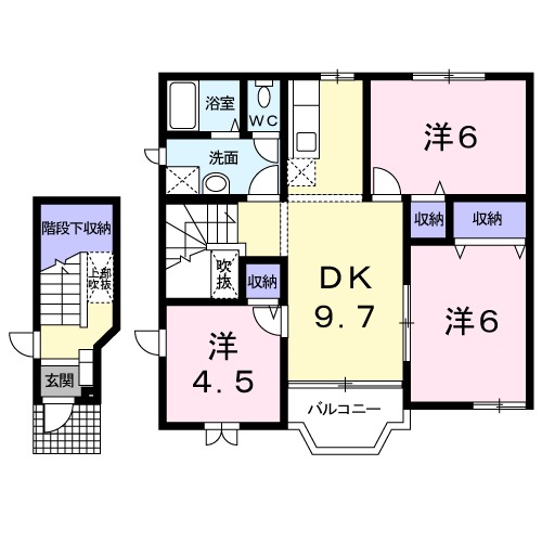 コットンフィールド Cの間取り