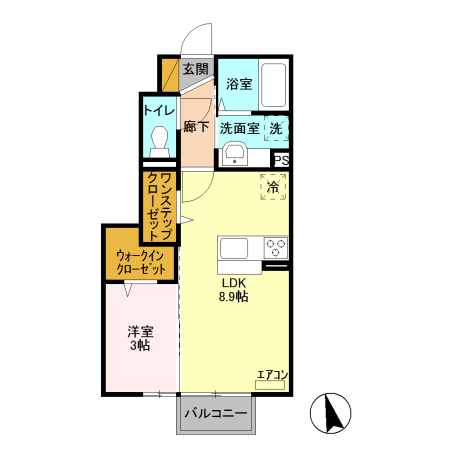 エスポワール Bの間取り