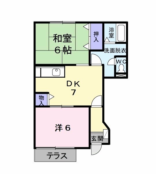 クレストヒルズEの間取り